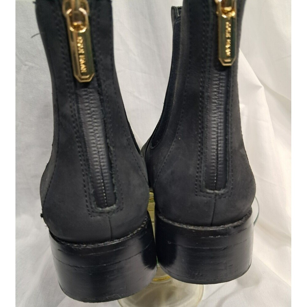 Cole Haan Women's Reid Waterproof Suede Black Ankle Boot 7.5 - Picture 9 of 14